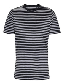 Nørregade Stripe - Meleret Sort-Grå