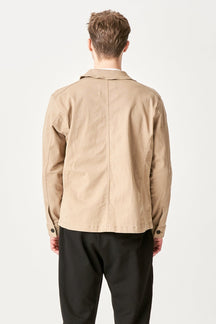 Twill Overshirt - Dark Sand