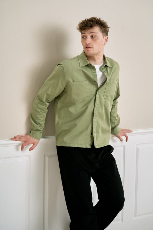 Alex Skjorte Regular Fit - Lys Oliven