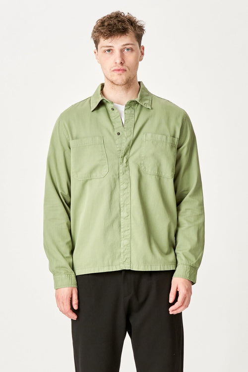 Alex Skjorte Regular Fit - Lys Oliven