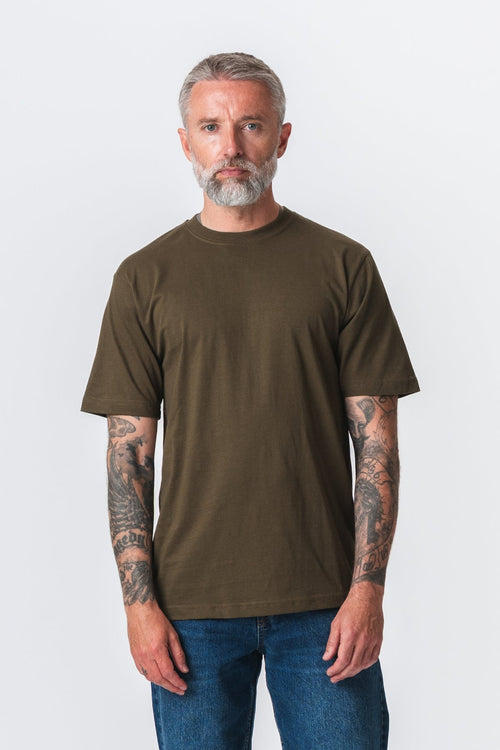 Oversized T-shirt - Oliven