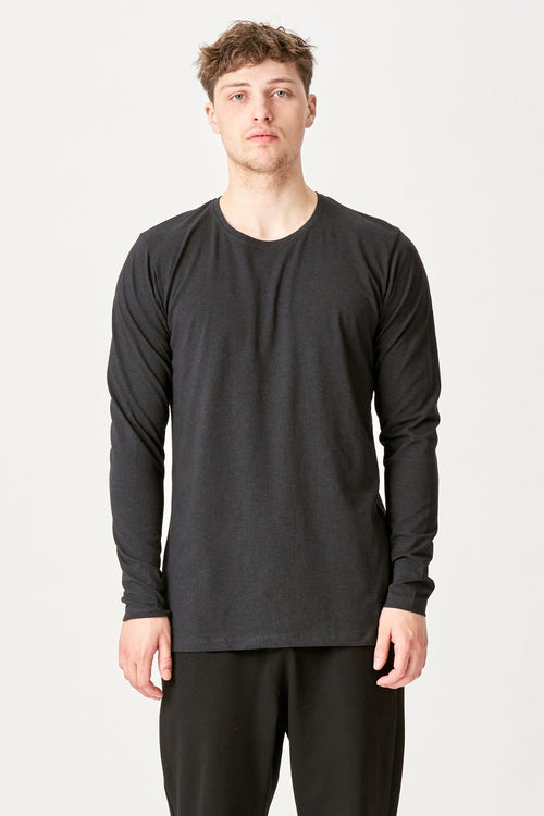 Langærmet Muscle T-shirt - Mørkegrå