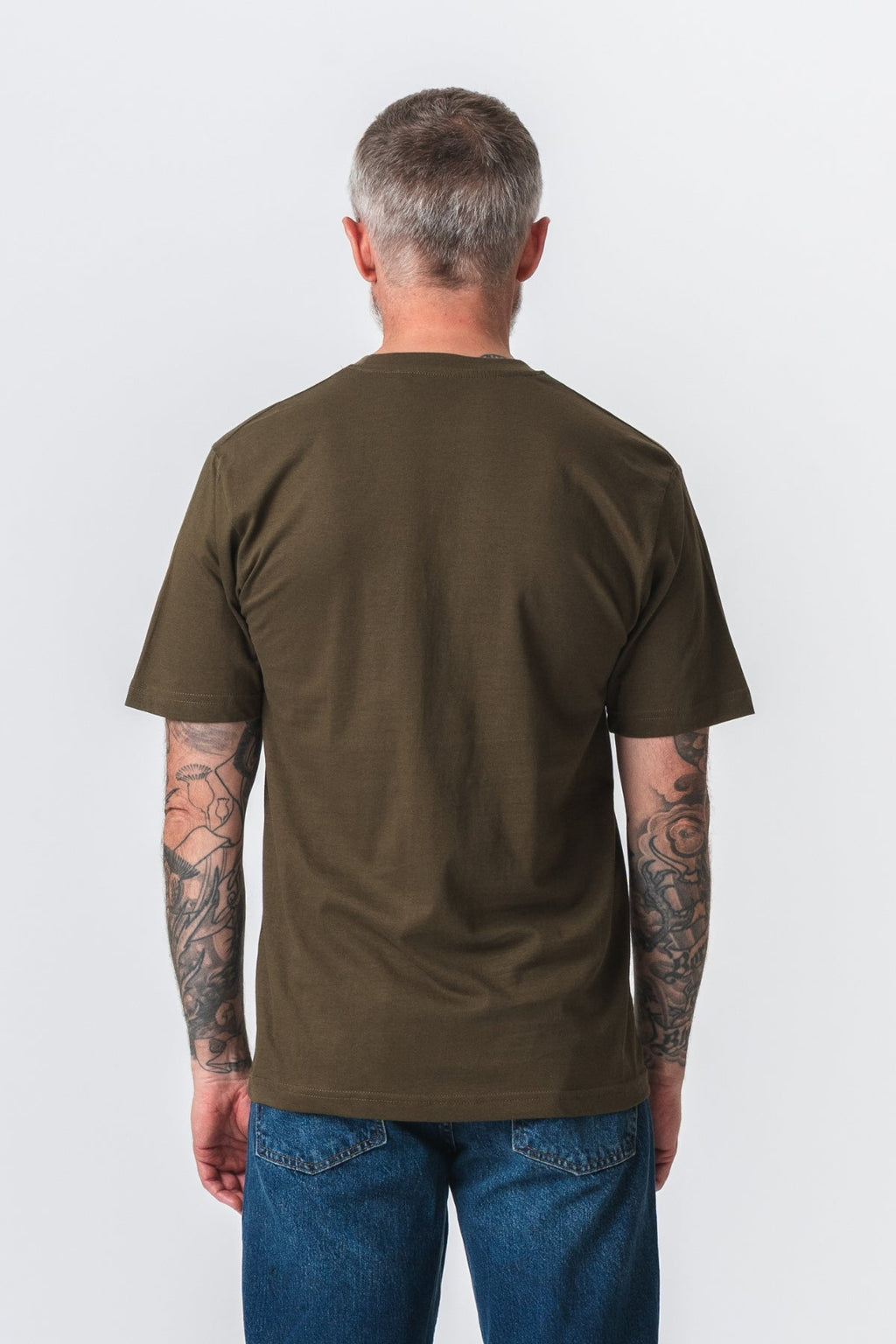 Oversized T-shirt - Oliven