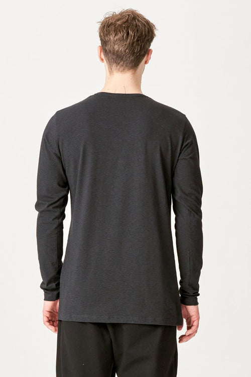 Langærmet Muscle T-shirt - Mørkegrå