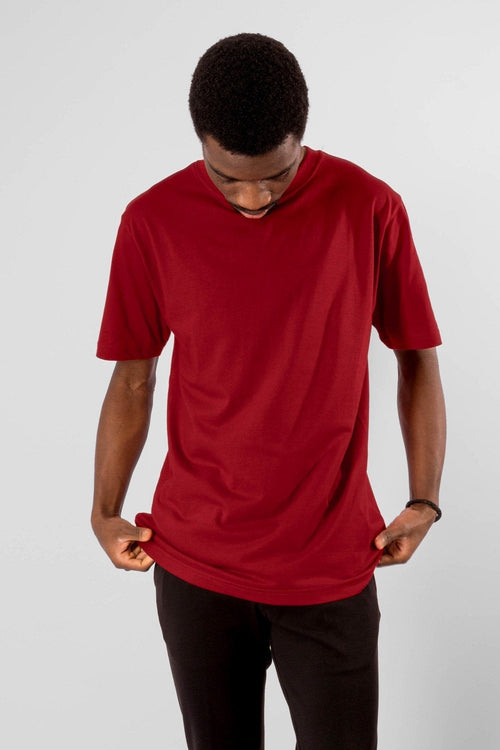 Oversized T-shirt - Rød