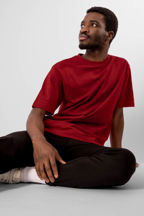 Oversized T-shirt - Rød