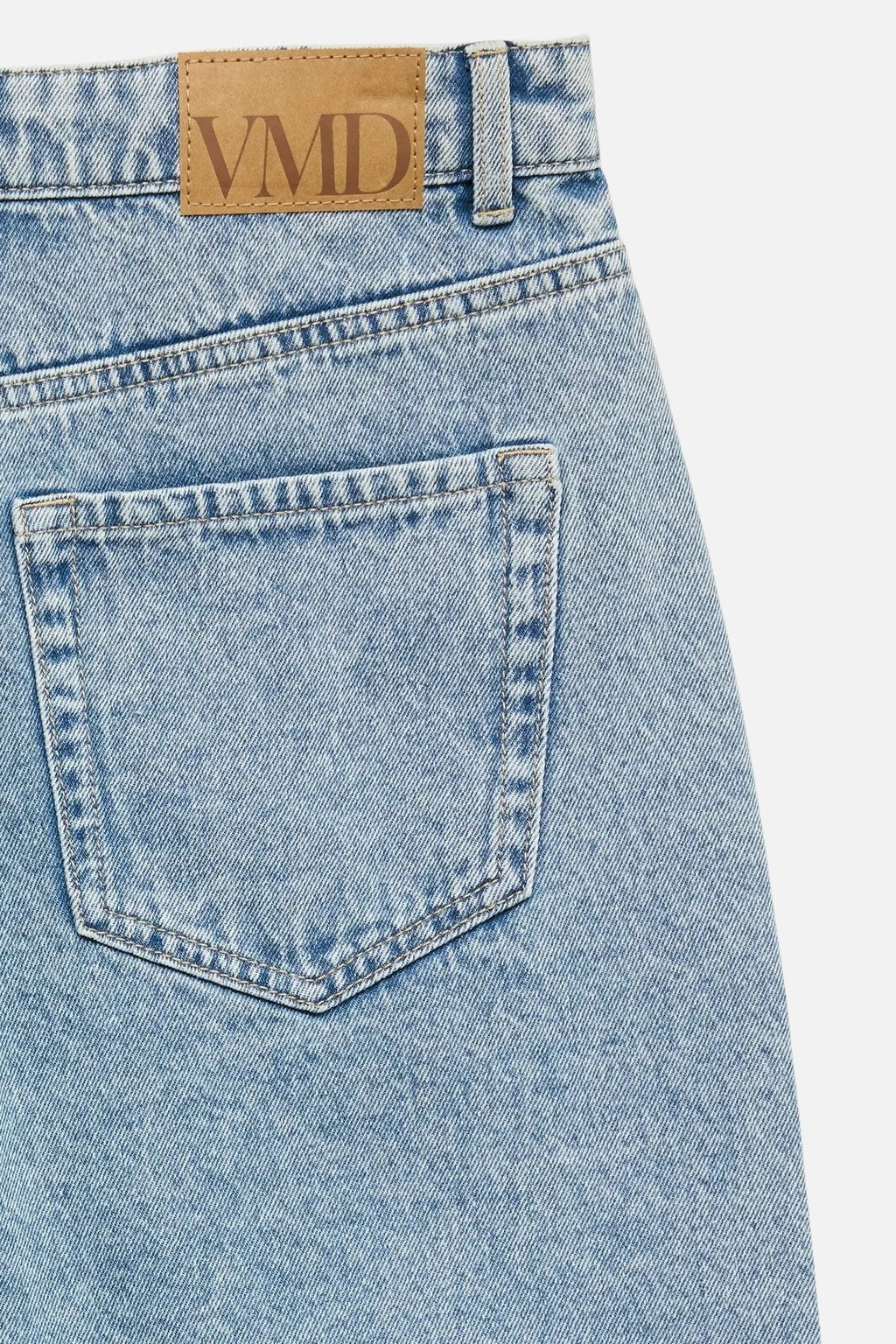 Kath Lange Denim Shorts - Lys Blå Denim