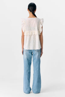 Cillie Frill Top - Sky Danser
