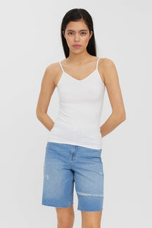 Jackie Seamless Top - Sne Hvid