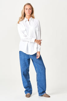 Clara Oversized Skjorte - Hvid
