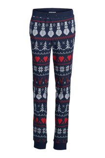 Snowflake Junior Pyjamas - Navy