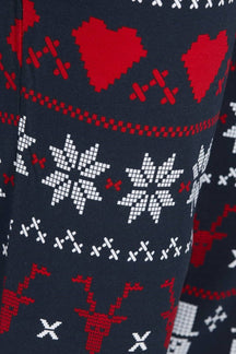 Snowflake Junior Pyjamas - Navy