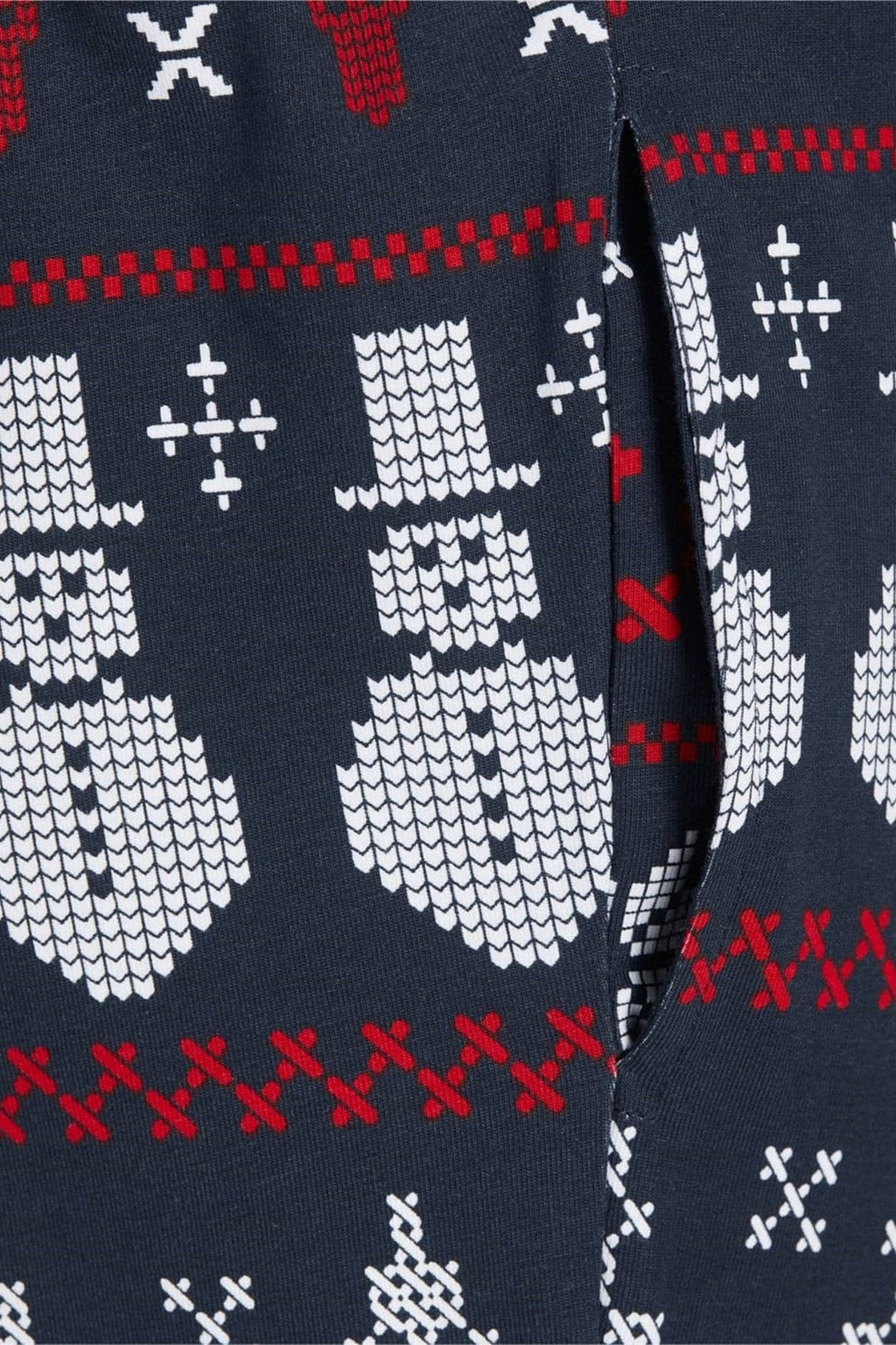 Snowflake Junior Pyjamas - Navy