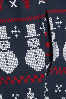 Snowflake Junior Pyjamas - Navy