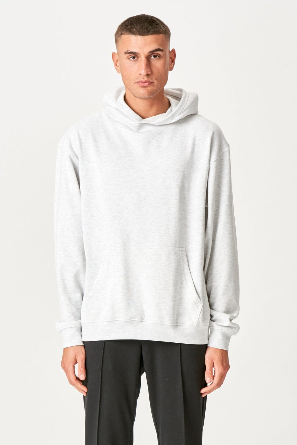 Hoodie uden snor - Ash Grey