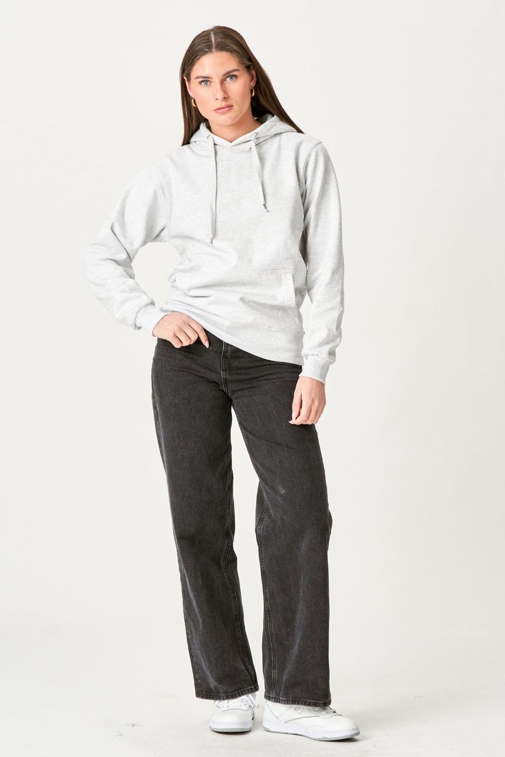 Oversized Hoodie - Askegrå