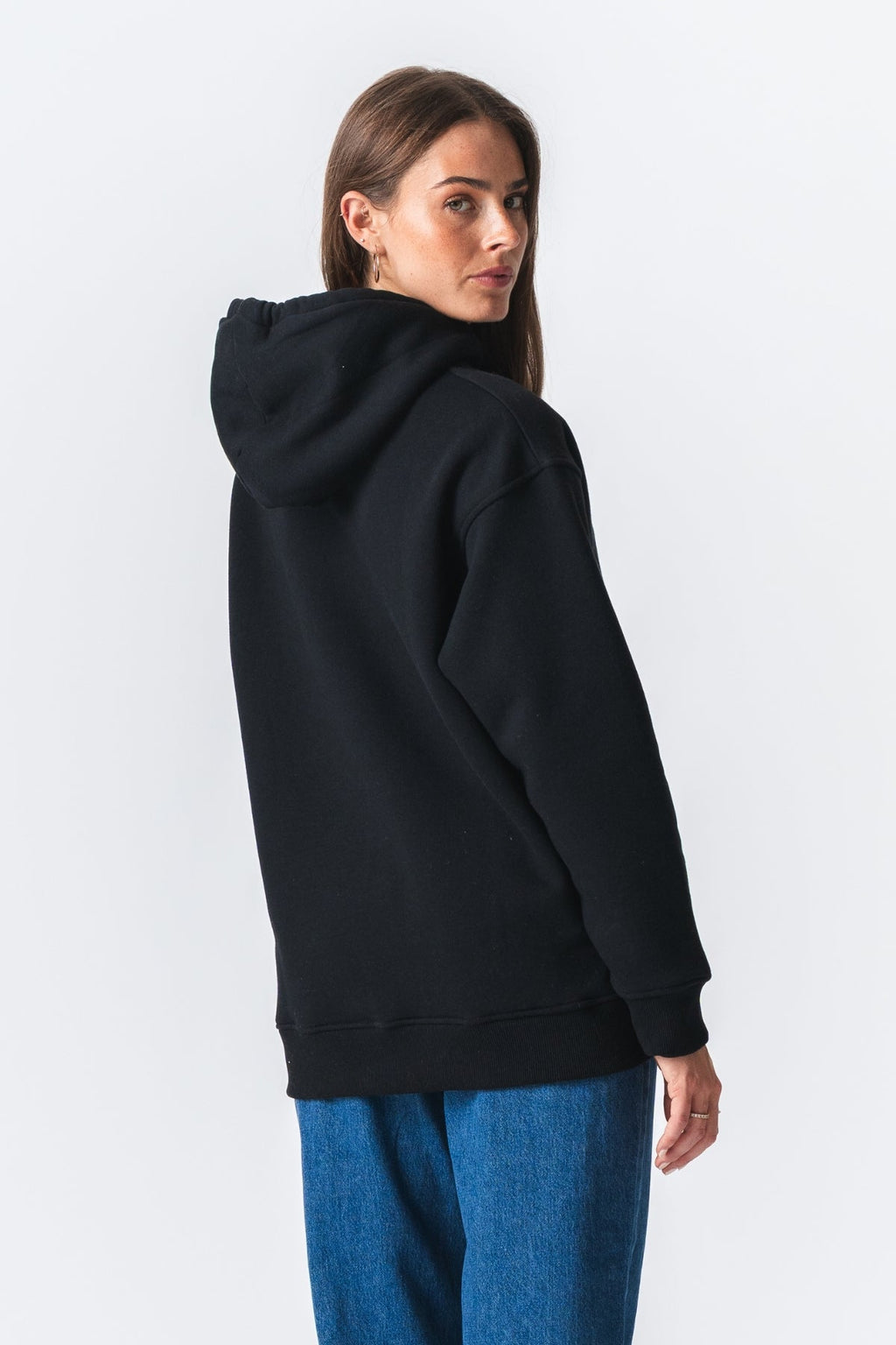 Stella Oversize Hoodie - Sort
