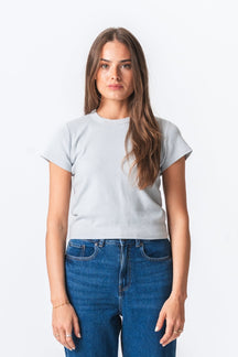 Emily Kortærmet T-Shirt - Lys Grå