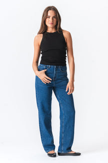Ribbet Top - Sort