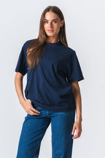 Boxfit T-shirt - Marineblå