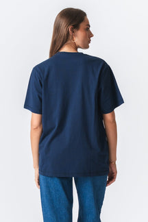 Boxfit T-shirt - Marineblå