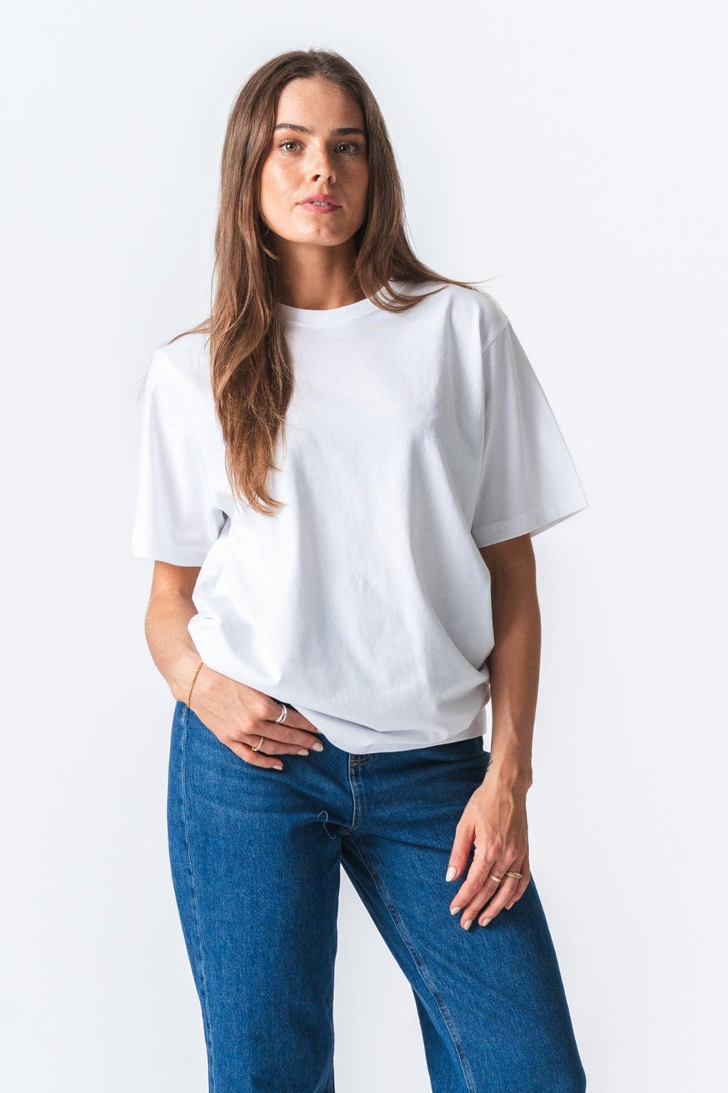 Boxfit T-shirt - Hvid