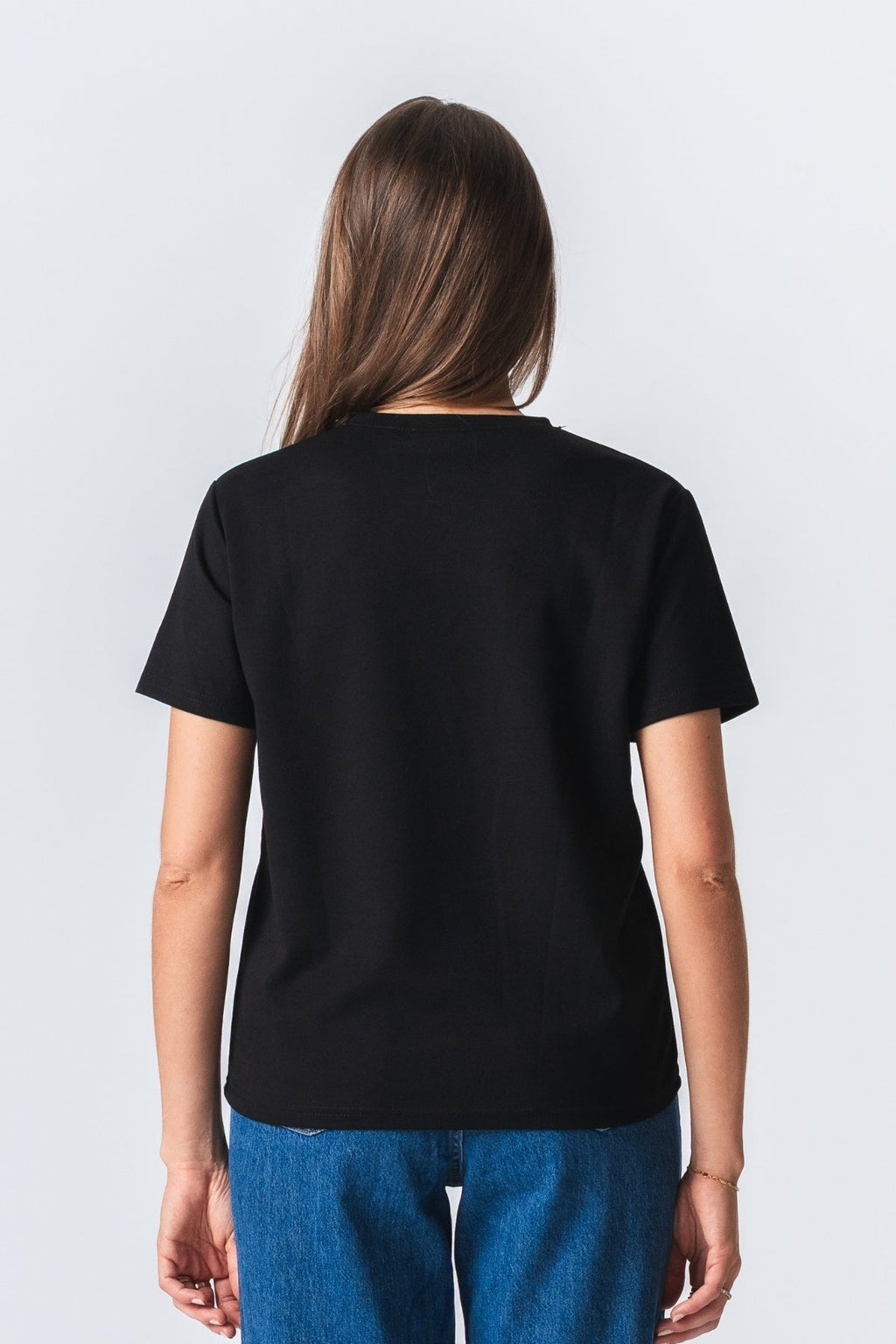 Leah Løs T-shirt - Sort