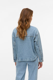 Jamie Denim Shacket - Lys Blå Denim