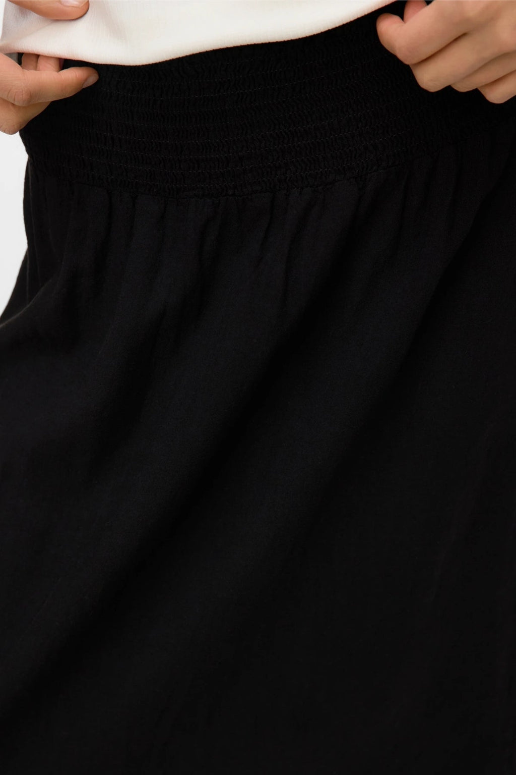 Linn Smock Ankel Nederdel - Sort