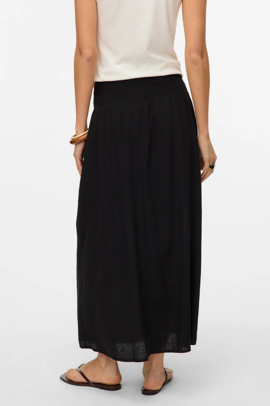 Linn Smock Ankel Nederdel - Sort