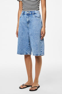 Sky Denim Jorts - Mellemblå Denim