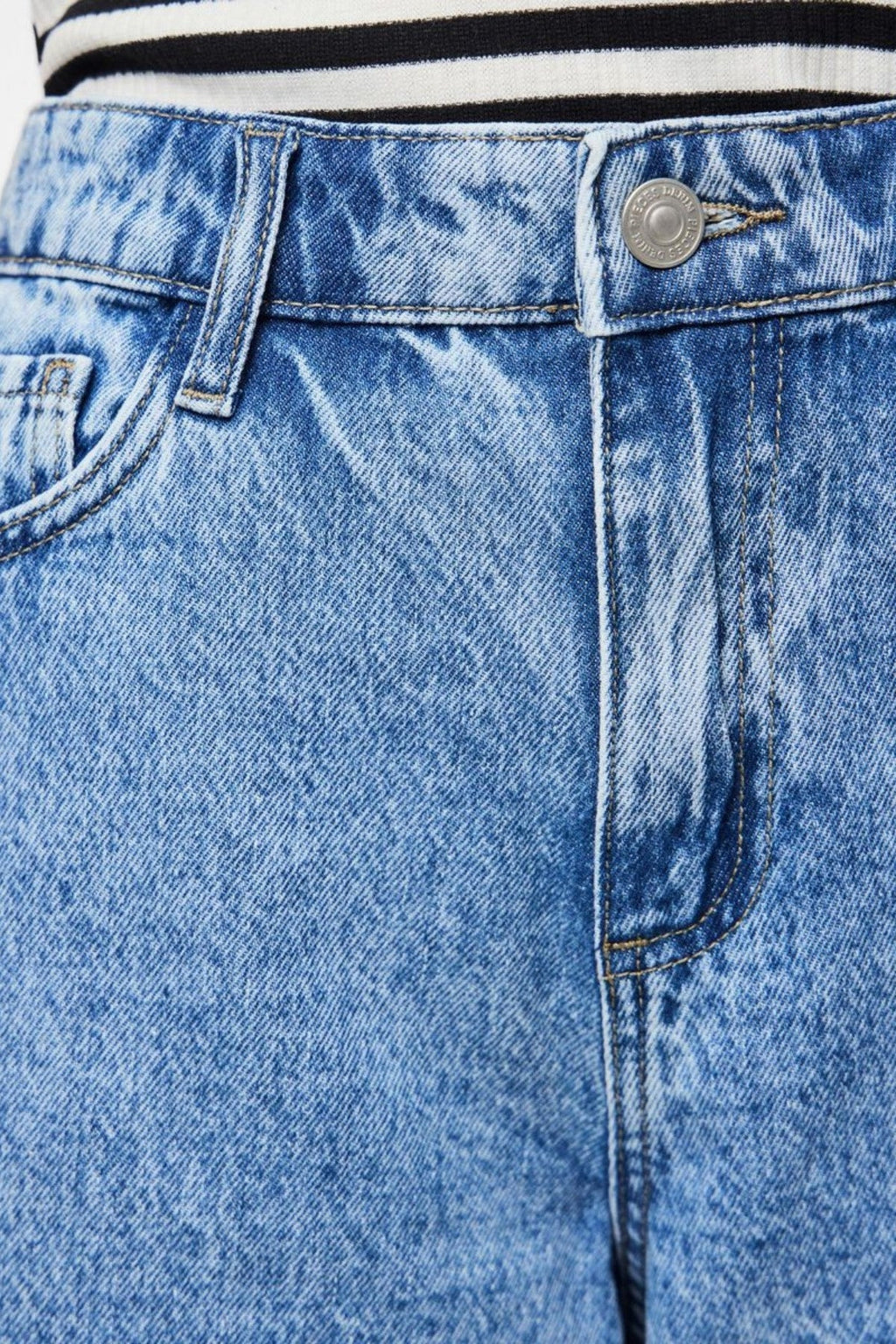 Sky Denim Jorts - Mellemblå Denim