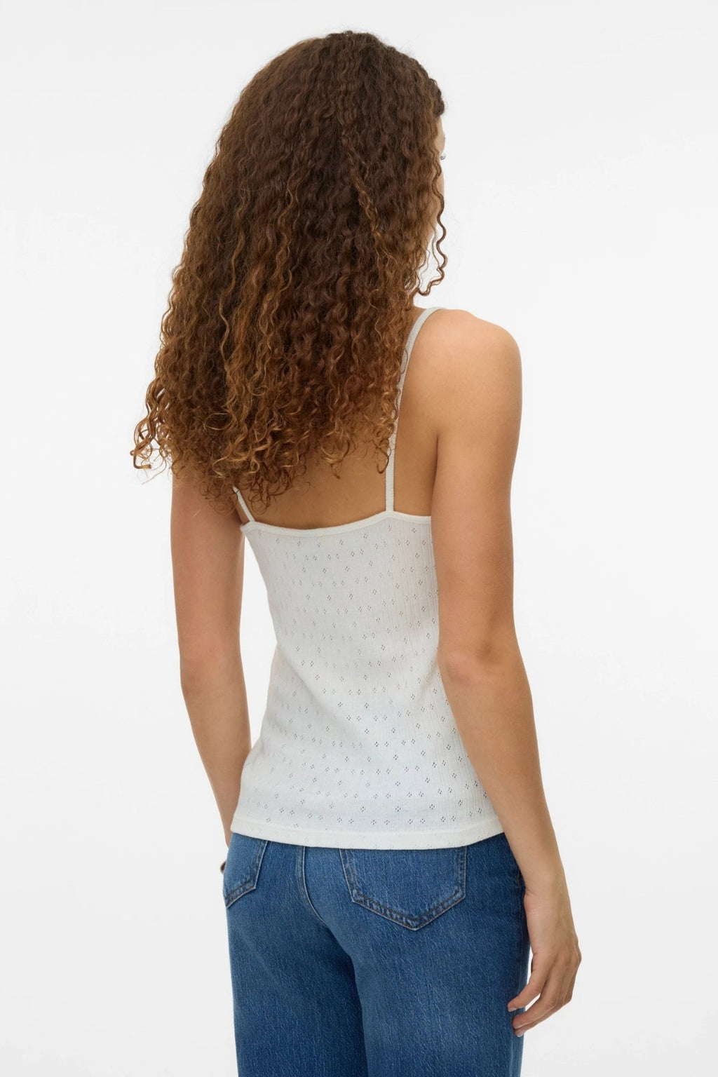 Isa Singlet Top - Sne Hvid