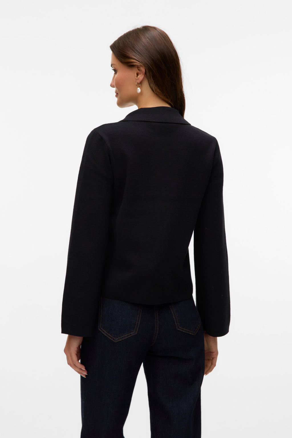 Hanna LS Knit Cardigan - Sort