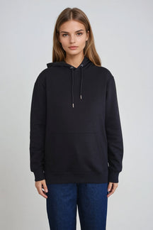 Sweatshirt Hættetrøje - Sort