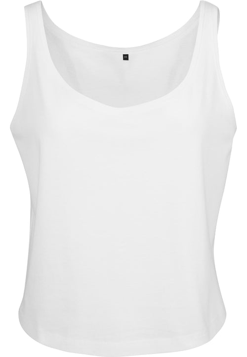 Ladies Oversized Tanktop - White