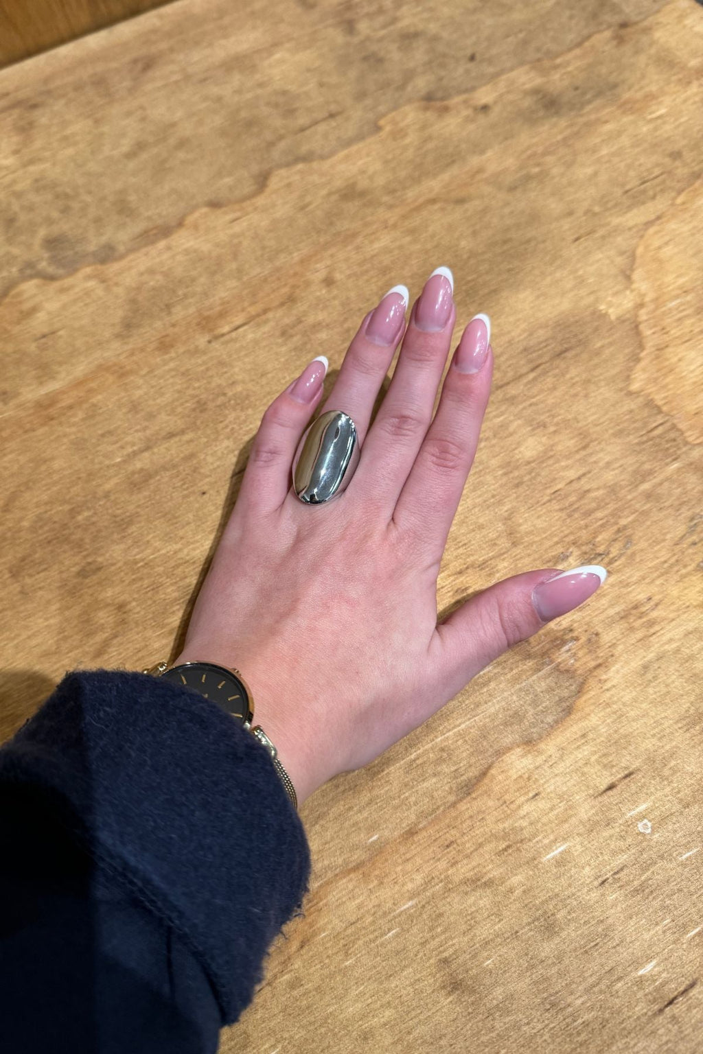 Ellie Luxuriøse Retro Åben Ring - Sølv