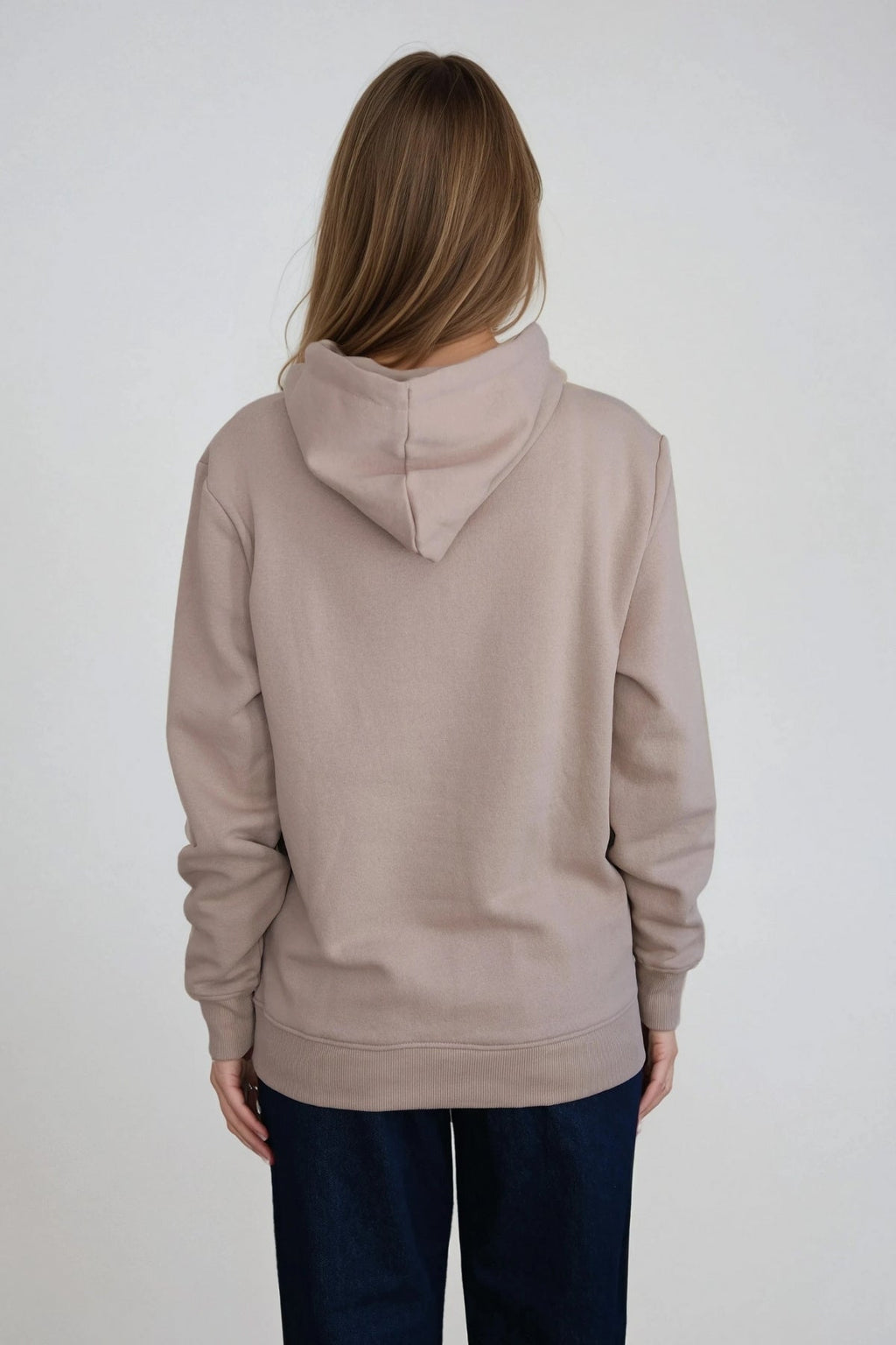 Sweatshirt Hættetrøje - Sand