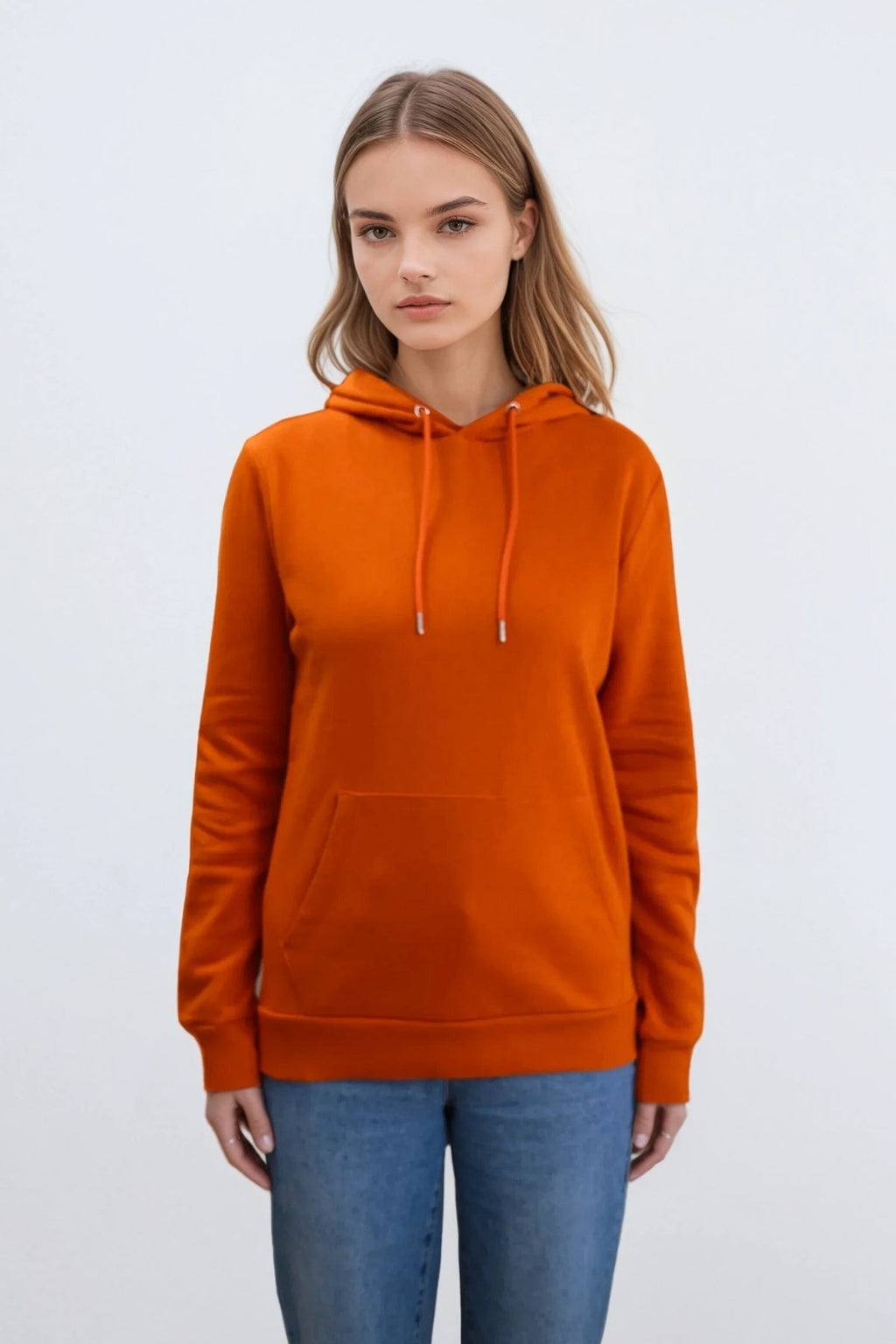 Boyfriend Sweat Hættetrøje - Orange