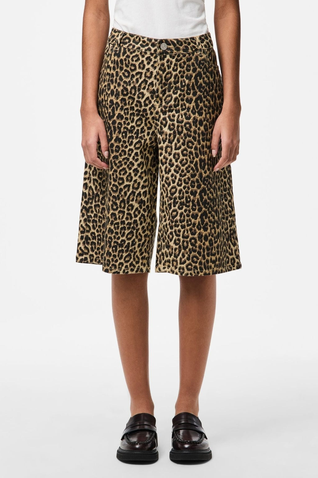Salume Brede Denimshorts - Hvid Peber Leo