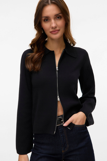 Hanna LS Knit Cardigan - Sort