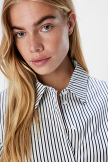 Tutta LO L/S Skjorte - Sort/Hvid