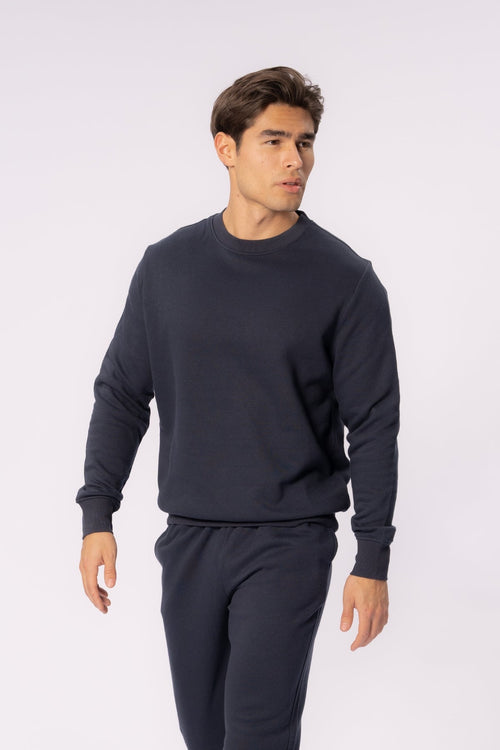 Essential Crewneck - Marineblå