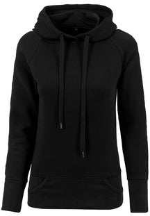 Ladies Cuff Pockets Hoody - Black