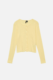 Isa Cardigan med Rund Hals - Anisblomst