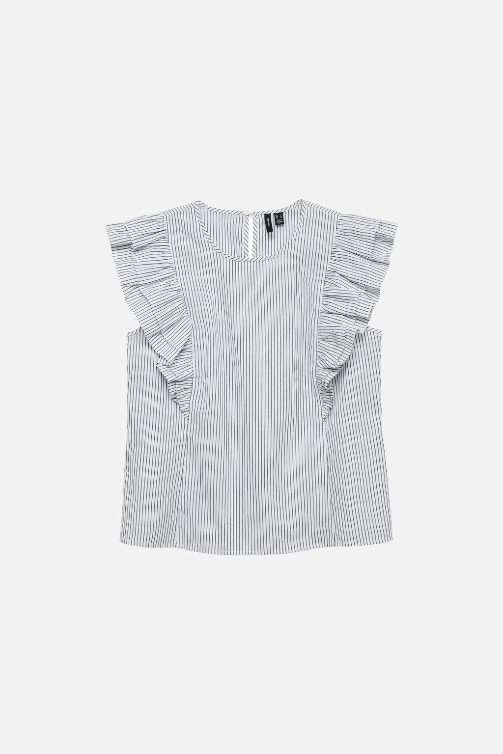 Aila Top - Snehvid / Sort