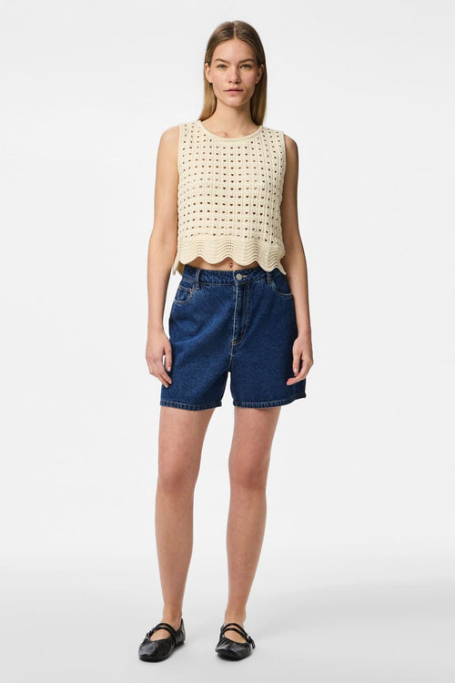 Abbi Shorts - Mellemblå Denim