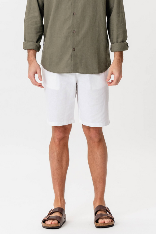 Linen Shorts - Hvid