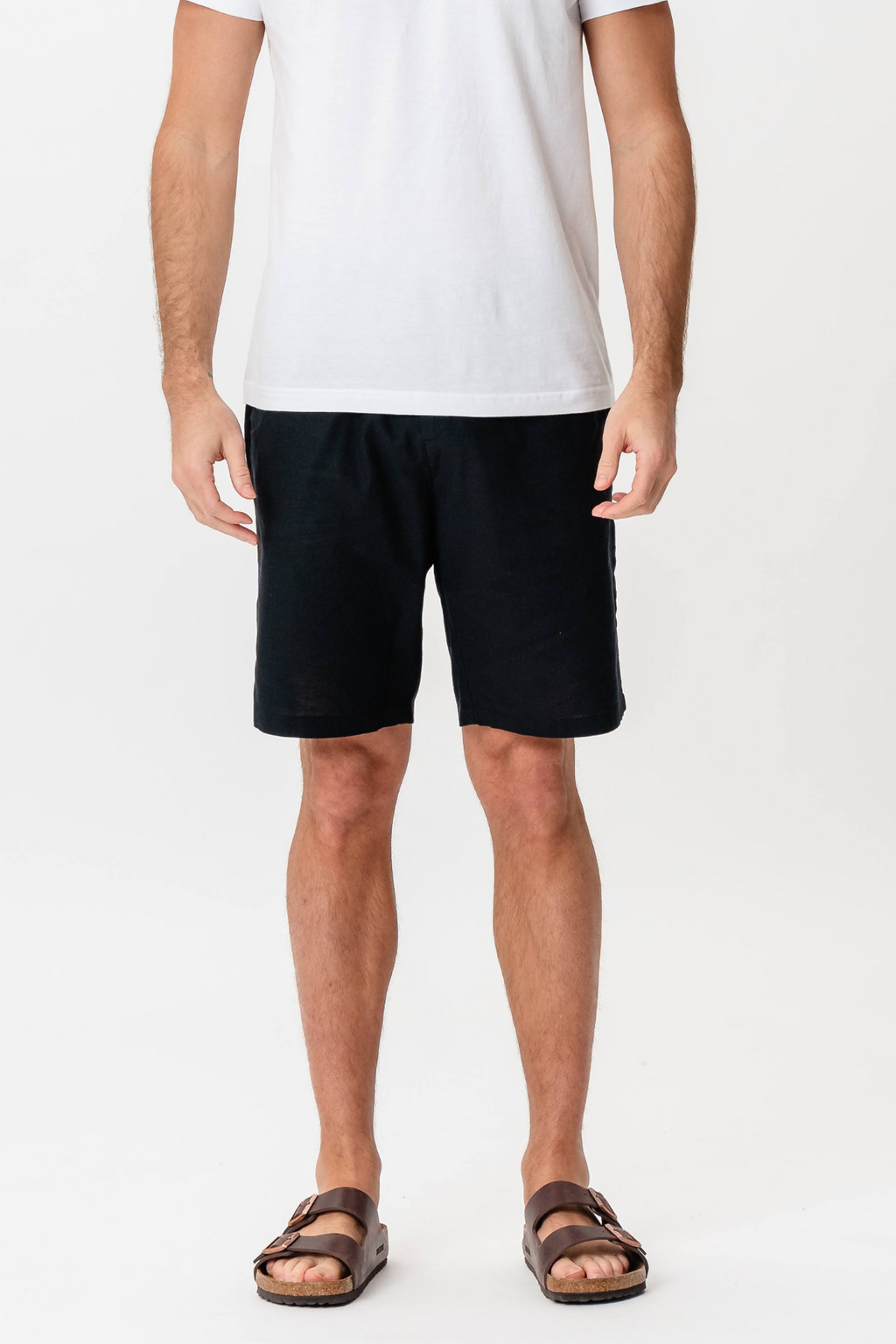 Linen Shorts - Sort
