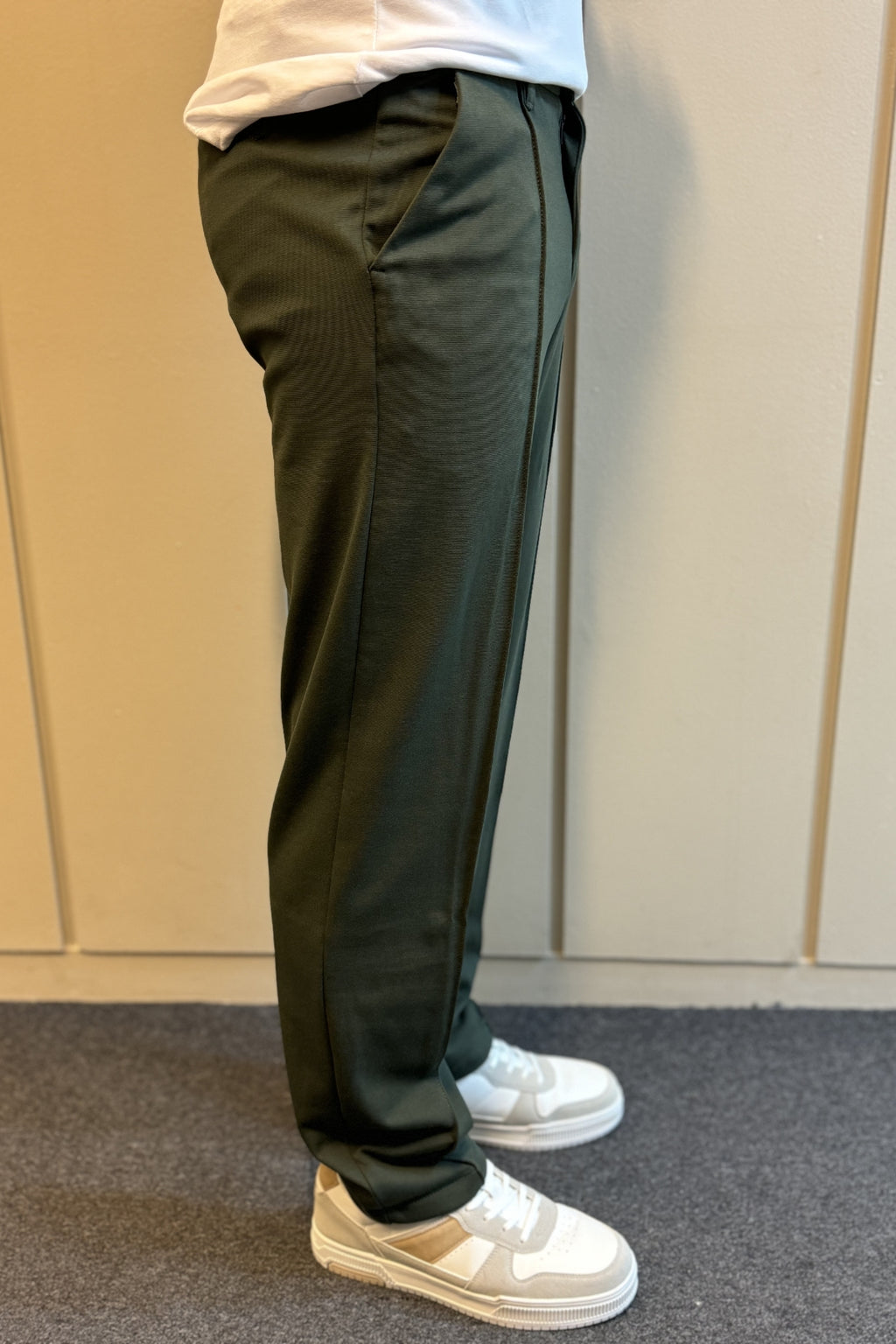 Performance Pants Loose Fit - Dark Olive